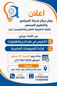 الكلية التطبيقية للعلوم والتكنولوجيا - باجل -باجل 