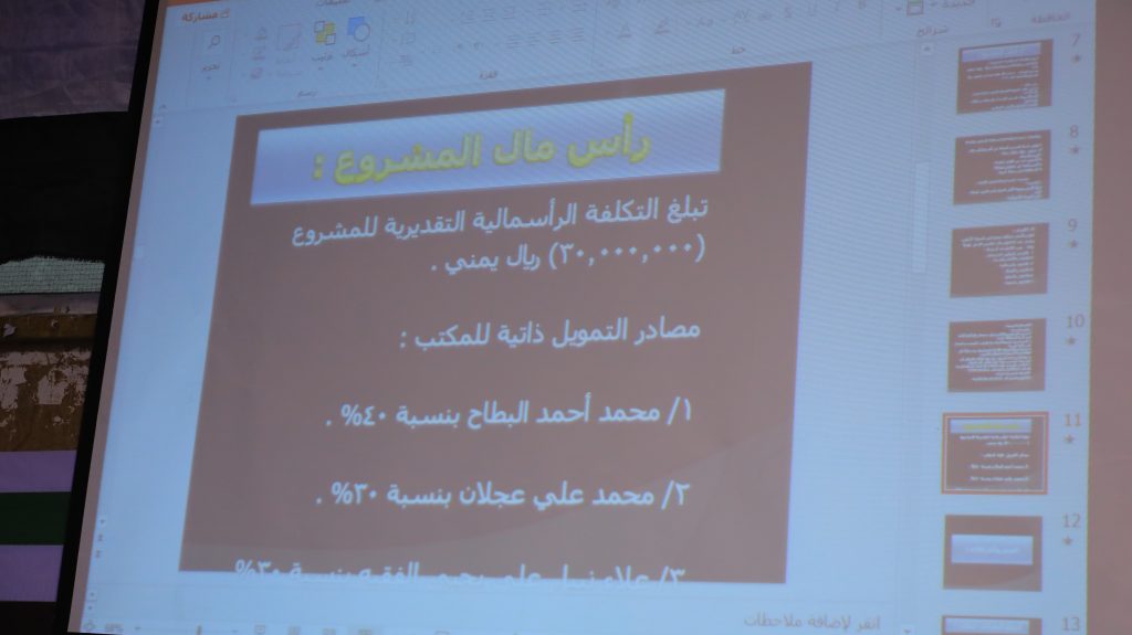 مناقشة مشاريع تخرج تخرج طلبة بكالوريوس المحاسبة والعلوم المالية والمصرفية