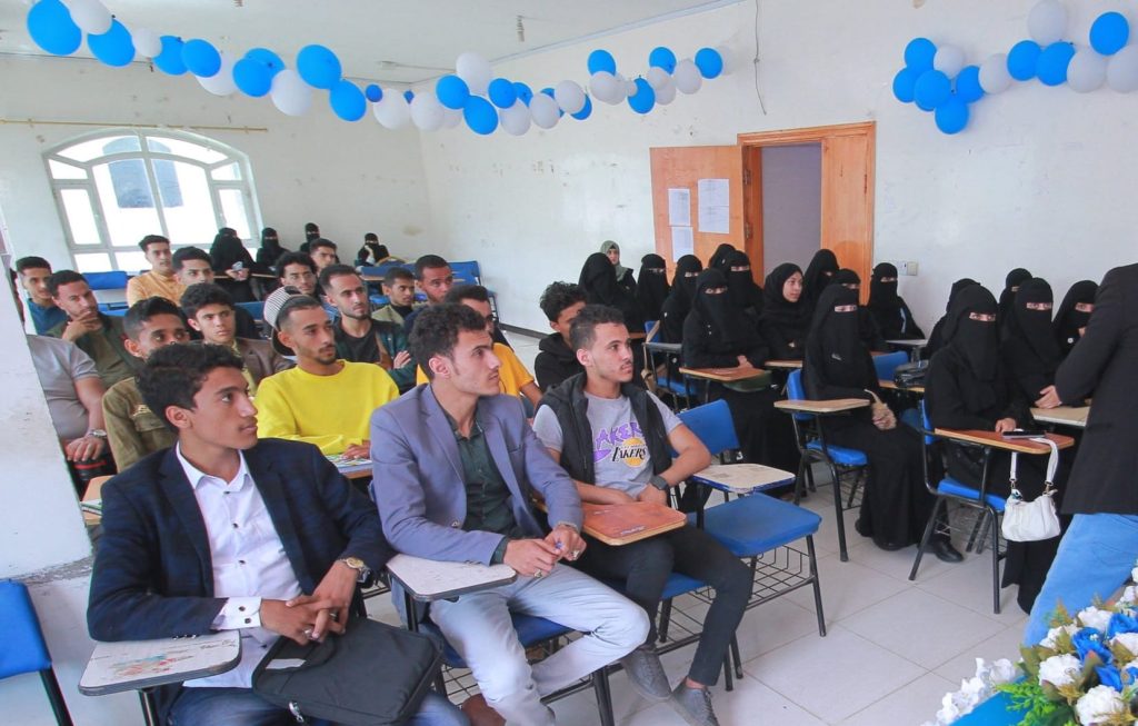 إستمرار برنامج الاستقبال للطلبة المستجدين بجامعة العلوم والتكنولوجيا-إب