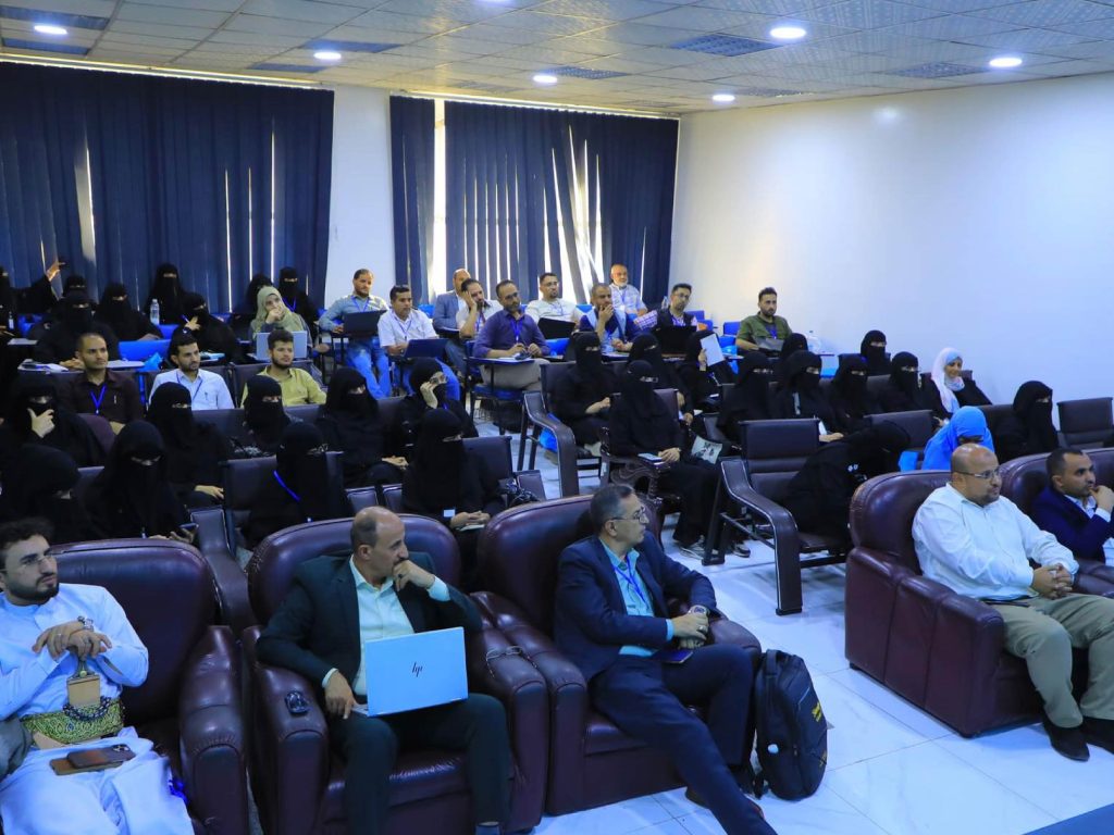 انطلاقة سلسلة الورش التدريبية لقسم البحث العلمي والنشر في عمادة الدراسات العليا بجامعة العلوم والتكنولوجيا بورشة 