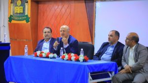 رئيس الجامعة يفتتح معامل جديدة بكليتي الحاسبات والهندسة ويعقد لقاء موسع بكادر الكليتين - جامعة العلوم والتكنولوجيا جامعة العلوم والتكنولوجيا -