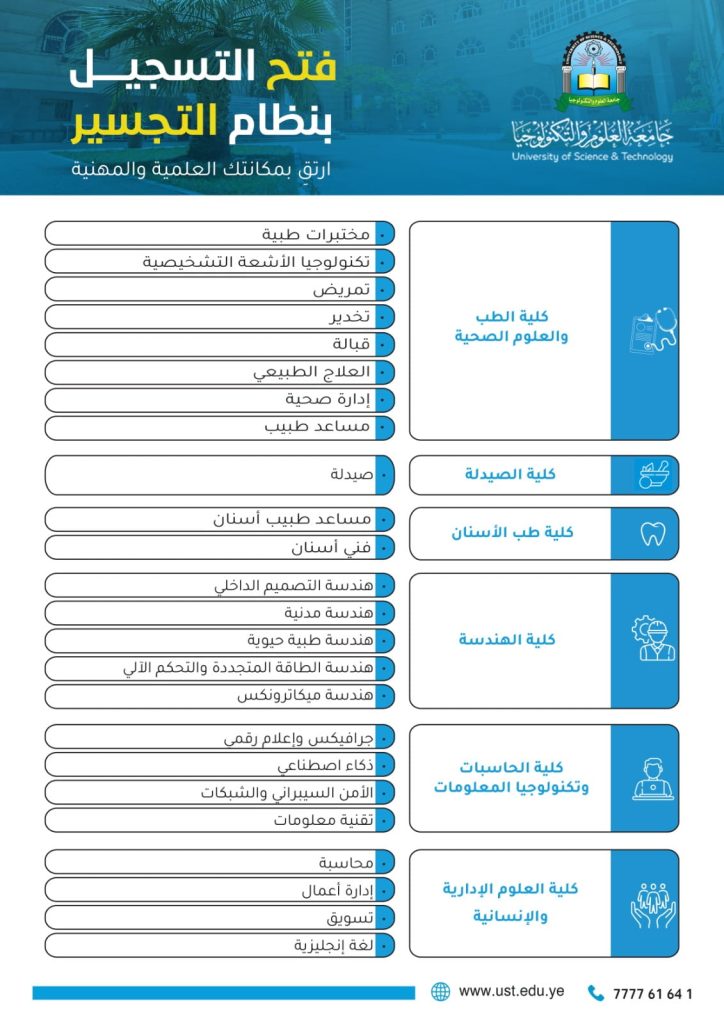 جامعة العلوم والتكنولوجيا -