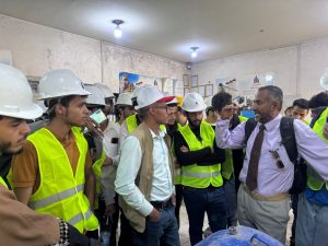 Civil Engineering Students Conduct Field Visit to Nasser Aqeel Trading Factory and Amran Ready-Mix Concrete Plant - جامعة العلوم والتكنولوجيا المركز الرئيسي - صنعاء جامعة العلوم والتكنولوجيا المركز الرئيسي - صنعاء -