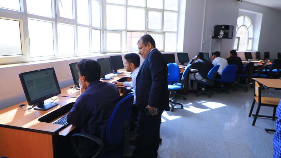 UST Vice President Inspects Scholarship Competition Examinations for 2026–2027 Academic Year - جامعة العلوم والتكنولوجيا المركز الرئيسي - صنعاء جامعة العلوم والتكنولوجيا المركز الرئيسي - صنعاء -